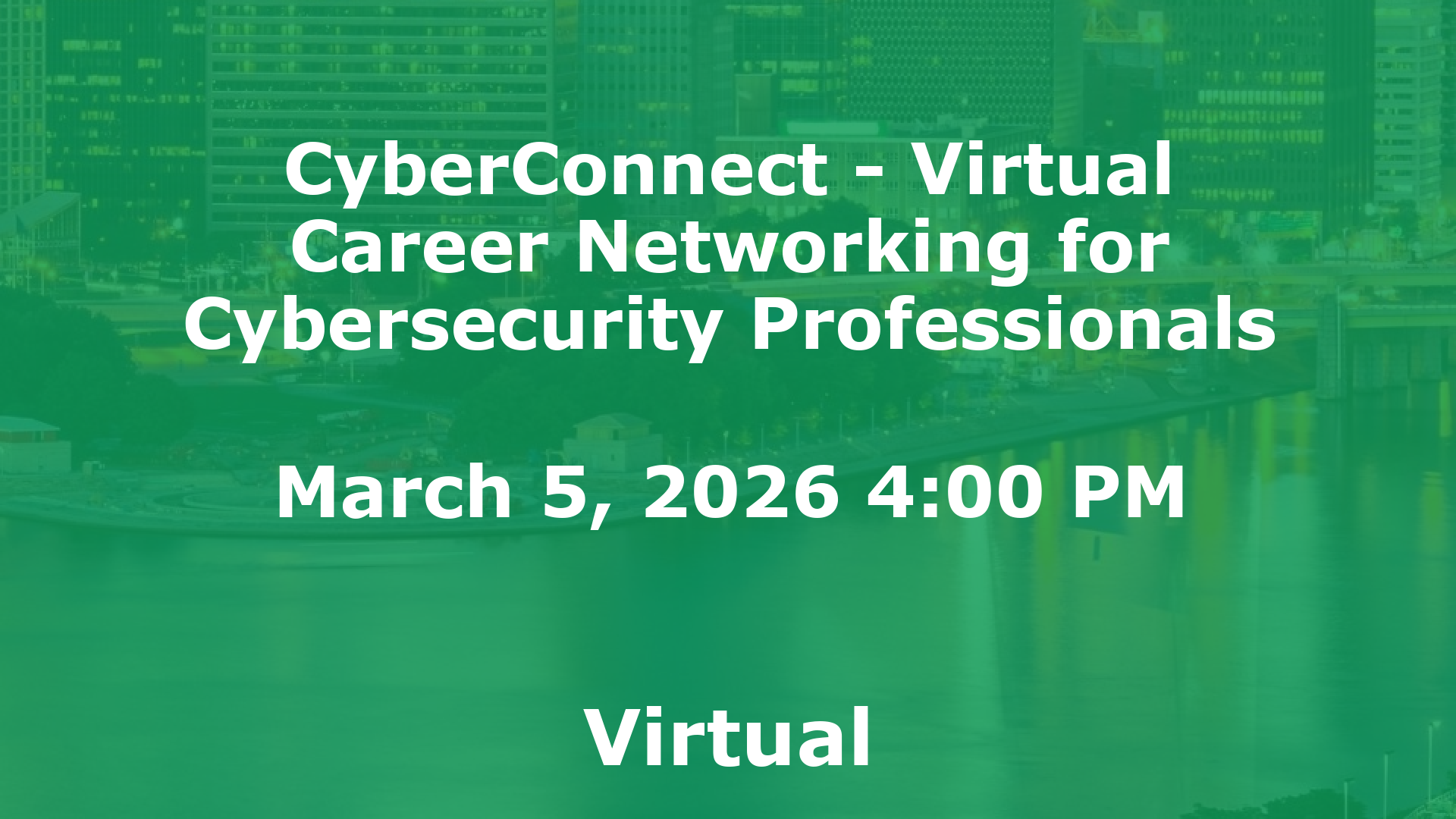 CyberConnect - Virtual Career Networking for Cybersecurity Professionals event image